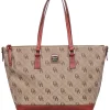 Dooney & Bourke - Brown Monogram Tote