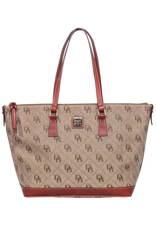 Dooney & Bourke - Brown Monogram Tote