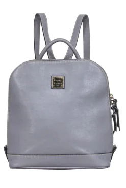 Dooney & Bourke - Grey Zipper Around Saffiano Leather Backpack