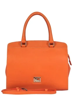 Dooney & Bourke - Orange Pebbled Convertible Carryall Bag