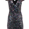 Dress the Population - Multi-Color Sequin Mini Dress Sz S
