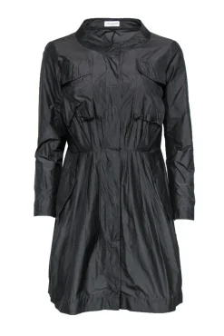 Dries Van Noten - Black Button-Up Shift Dress Sz 6