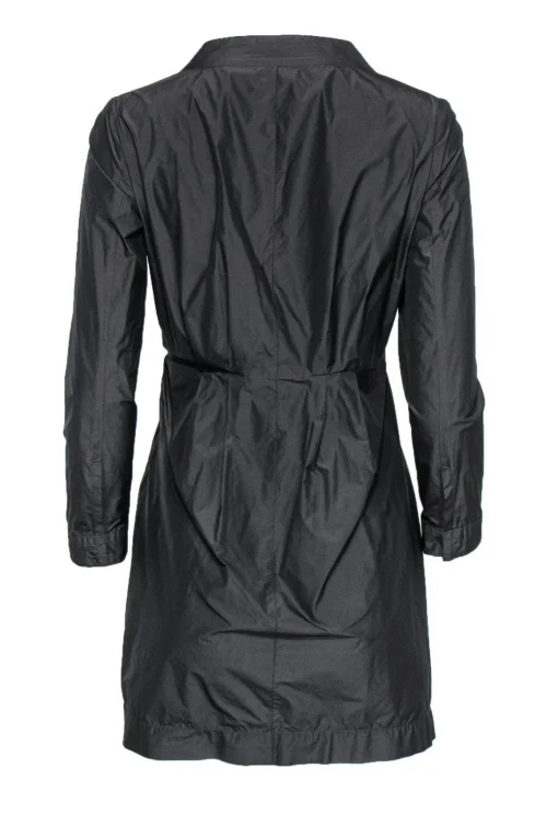 Dries Van Noten - Black Button-Up Shift Dress Sz 6
