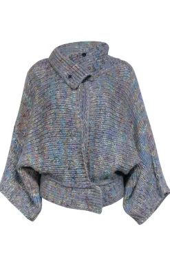Dries Van Noten - Blue & green Multicolor Mix Knit Cardigan Sz M