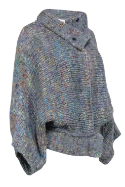 Dries Van Noten - Blue & green Multicolor Mix Knit Cardigan Sz M