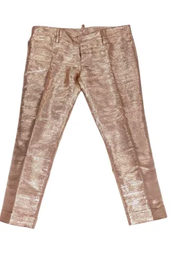 DSQUARED2 - Rose Gold Metallic Pants Sz 6