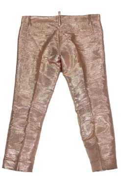 DSQUARED2 - Rose Gold Metallic Pants Sz 6