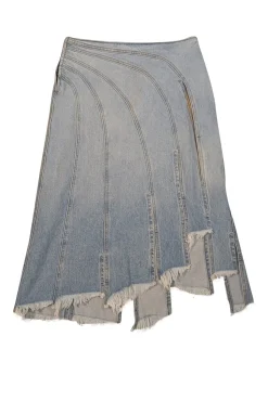 EB Denim - Light Wash Blue Deinm Slit Front 