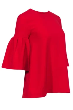 Edit - Red Bell Sleeve Shirt Sz XS