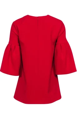 Edit - Red Bell Sleeve Shirt Sz XS