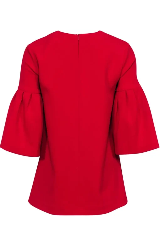 Edit - Red Bell Sleeve Shirt Sz XS