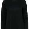 Eileen Fisher - Black & Tan Cotton & Silk Blend Sweater Sz SP