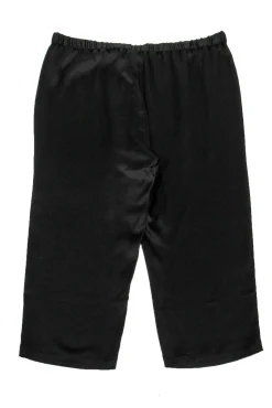 Eileen Fisher - Black Silk Cropped Pants Sz PL