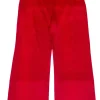 Eileen Fisher - Red Wide Leg Silk Dress Pants Sz S