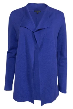 Eileen Fisher - Violet Silk Blend Knit Open Cardigan Sz PS