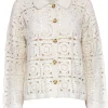 Eleven Six - Ivory Crochet Knit Cardigan Sz XS
