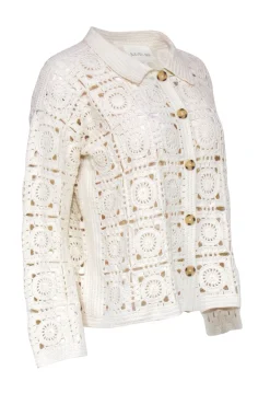 Eleven Six - Ivory Crochet Knit Cardigan Sz XS