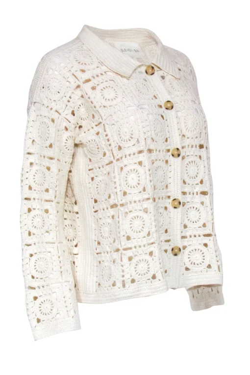 Eleven Six - Ivory Crochet Knit Cardigan Sz XS