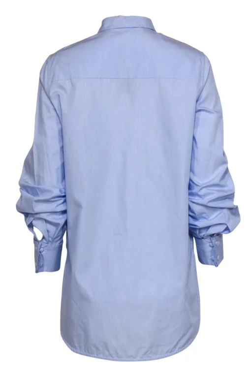 Eleventy - Blue & White Striped Button Down Top Sz 4