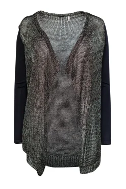 Elie Tahari - Black & Gold Cardigan Sz XS