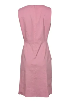 Elie Tahari - Blush Pink Asymmetrical Ruffled Fit & Flare Dress Sz 6