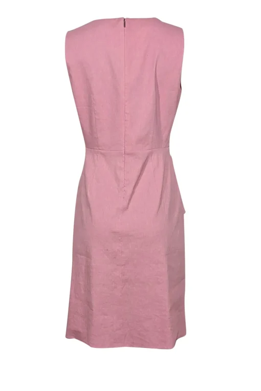 Elie Tahari - Blush Pink Asymmetrical Ruffled Fit & Flare Dress Sz 6