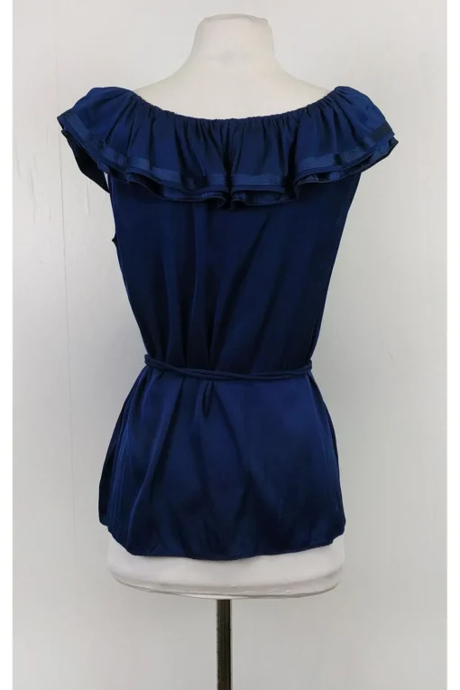 Elie Tahari - Navy Off-the-Shoulder Top Sz M