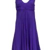 Elie Tahari - Purple Empire Waist Cocktail Dress Sz 6