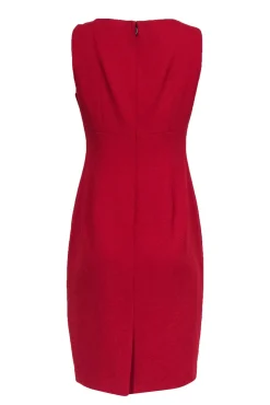 Elie Tahari - Red Sleeveless Sheath Dress Sz 6