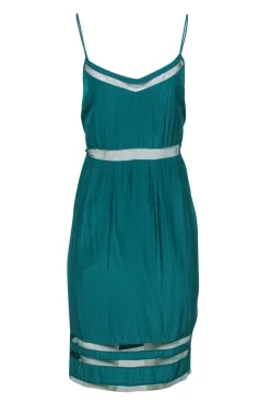 Elizabeth & James - Aqua Green Strappy Dress w/ Mesh Sz S