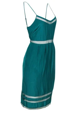 Elizabeth & James - Aqua Green Strappy Dress w/ Mesh Sz S