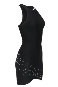 Elizabeth & James - Black Bodycon Dress w/ Grommet Details Sz 0