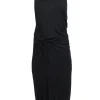 Elizabeth & James - Black Knotted Side Maxi Tank Dress Sz S