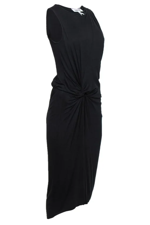 Elizabeth & James - Black Knotted Side Maxi Tank Dress Sz S