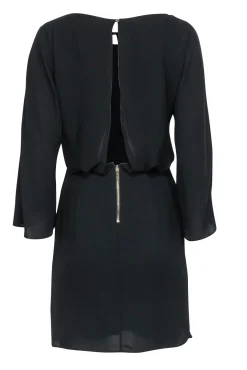 Elizabeth & James - Black Long Sleeve Ruched Dress Sz 2