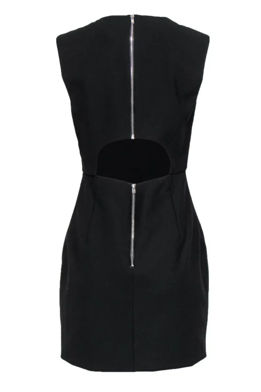 Elizabeth & James - Black Sheath Dress w/ Cutout Sz 10