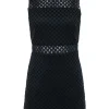 Elizabeth & James - Black w/ Mesh Diamond Laser Cut Detail Dress Sz 6