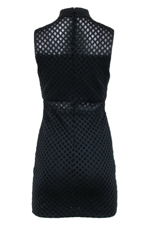 Elizabeth & James - Black w/ Mesh Diamond Laser Cut Detail Dress Sz 6