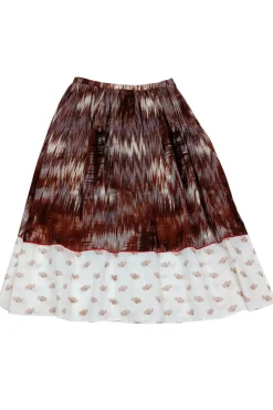 Elizabeth & James - Brown Printed Grant Skirt Sz 2