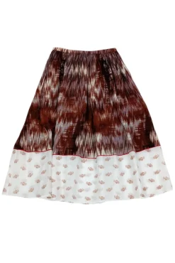 Elizabeth & James - Brown Printed Grant Skirt Sz 2