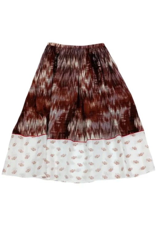 Elizabeth & James - Brown Printed Grant Skirt Sz 2