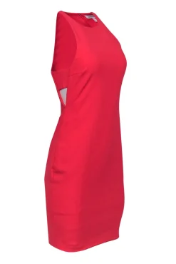 Elizabeth & James - Coral Sleeveless Bodycon Dress w/ Side Cutouts Sz 6