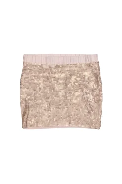 Elizabeth & James - Pink Rose Sequin Skirt Sz S