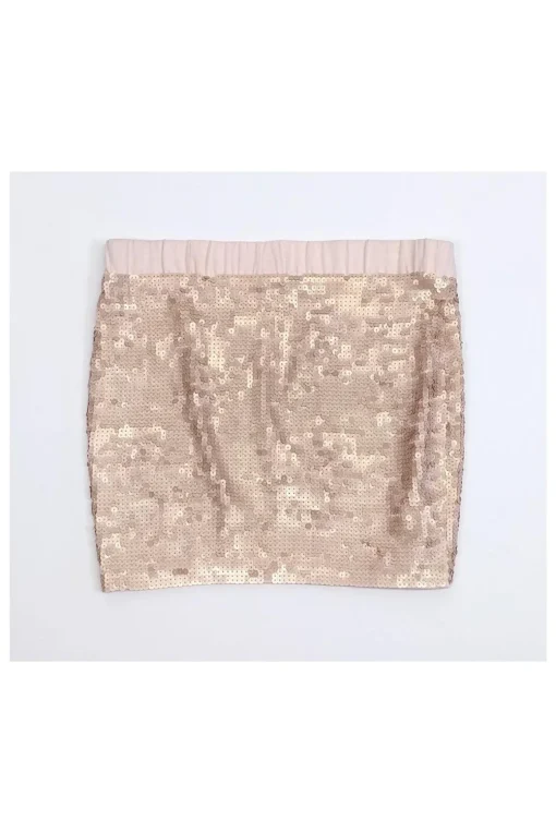 Elizabeth & James - Pink Rose Sequin Skirt Sz S
