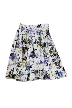 Elizabeth & James - Printed Zip Midi Skirt Sz 2