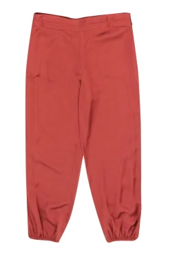 Elizabeth & James - Sienna Orange Satin Jogger Pants Sz 10