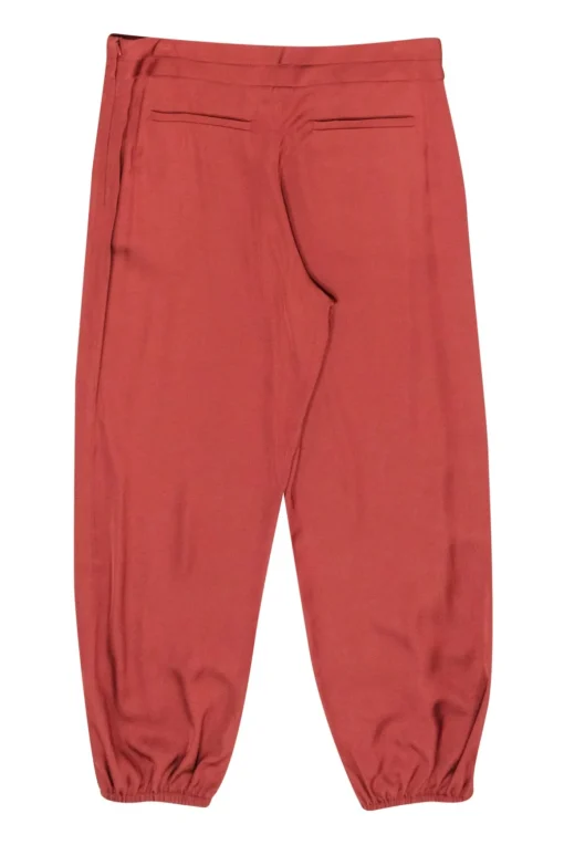 Elizabeth & James - Sienna Orange Satin Jogger Pants Sz 10