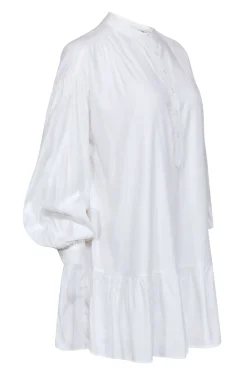 Elizabeth & James - White Quarter Button Down Shirt Dress Sz XS
