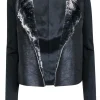 Ella Moss - Black w/Faux Fur Front Jacket Sz S