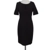 Ellen Tracy - Brown Textured Polyester Sheath Dress Sz 4